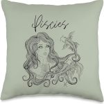 Pisces Throw Pillow - Pisces Pillow for men