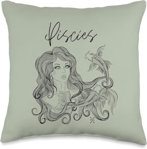 Pisces Throw Pillow - Pisces Pillow for men