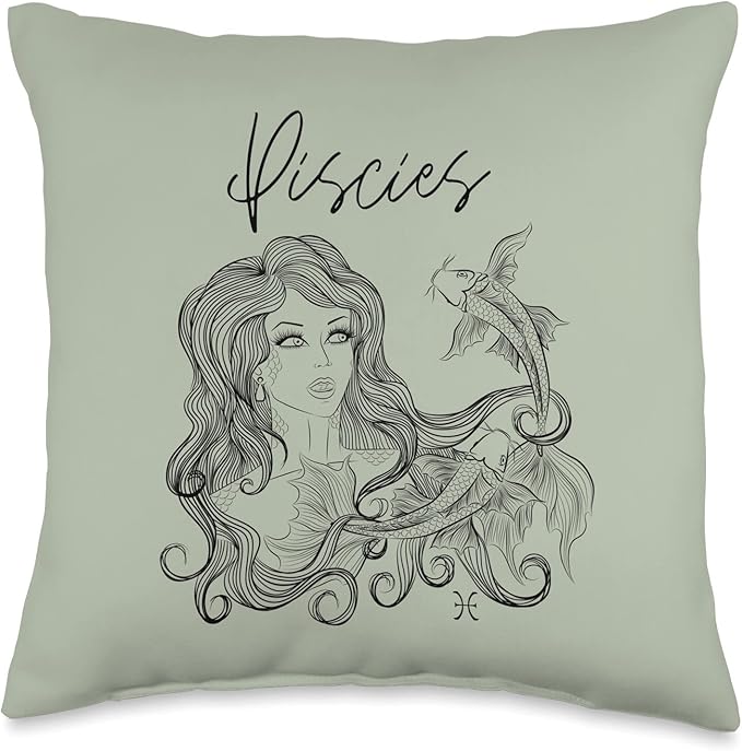 Pisces Throw Pillow - Pisces Pillow for men