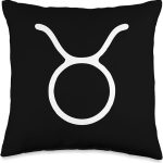 Taurus Sign Throw Pillow - Taurus Pillow for men