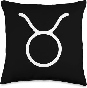Taurus Sign Throw Pillow - Taurus Pillow for men