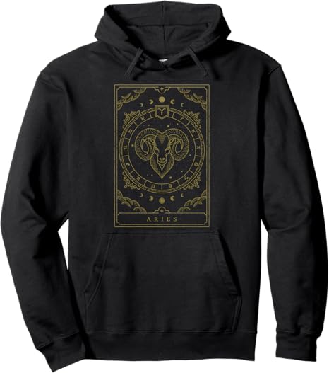 Vintage Aries Birthday Present Zodiac Sign Aries Pullover Hoodie - Aries Hoodie for men