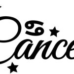 Cancer Zodiac Sign Stars NOK Decal Vinyl Sticker |Cars Trucks Walls Laptop| Black |5.5 x 3.5 in|NOK1806 - Cancer Car Accessories for men