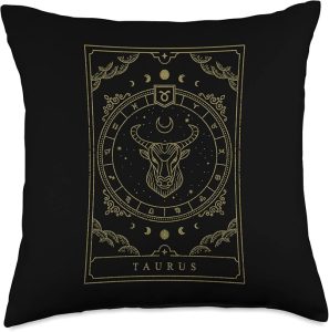 Taurus Birthday Zodiac Sign Astrology Taurus Throw Pillow - Taurus Pillow for men
