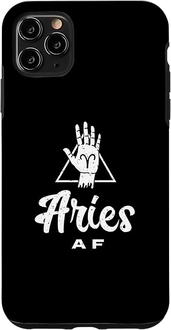 Aries AF / Aries Birthday & Aries Astrology Symbol Design Case for iPhone 11 Pro Max - Aries Phone Case for men