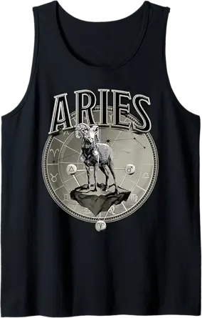 Aries Tee Men Zodiac Sign Aries Tank Top - Aries T-Shirt for men
