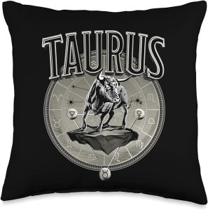 Taurus Present Men Zodiac Sign Taurus Throw Pillow - Taurus Pillow for men