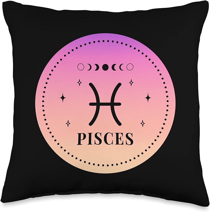 Birthday Pisces Women Zodiac Sign Pisces Throw Pillow - Pisces Pillow for men