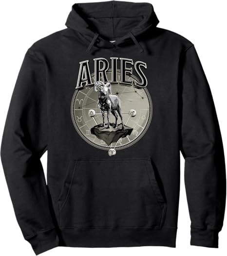 Aries Tee Men Zodiac Sign Aries Pullover Hoodie - Aries Hoodie for men