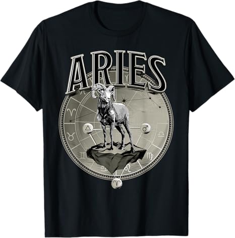Aries Tee Men Zodiac Sign Aries T-Shirt - Aries T-Shirt for men