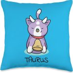 April Birthday May Zodiac Sign Taurus Throw Pillow - Taurus Pillow for men