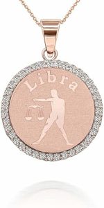 Claddagh Gold - Libra Necklace for men