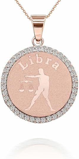 Claddagh Gold - Libra Necklace for men