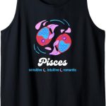 Pisces Zodiac Sign Fish Cute Pink Blue Red - Pisces T-Shirt for men