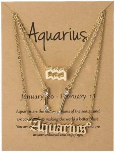COLORFUL BLING - Aquarius Necklace for men