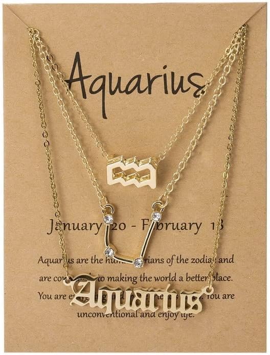 COLORFUL BLING - Aquarius Necklace for men