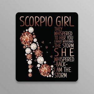 Scorpio Girl | I Am The Storm | Zodiak Sign |Great Gift Idea|Decal Sticker|2 Pack|5 Inch Stickers|FBAS10926 - Scorpio Sticker for men
