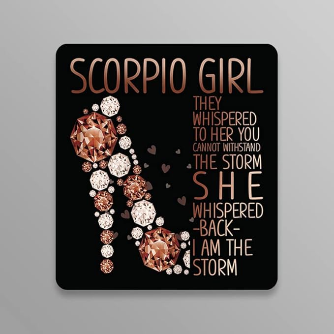 Scorpio Girl | I Am The Storm | Zodiak Sign |Great Gift Idea|Decal Sticker|2 Pack|5 Inch Stickers|FBAS10926 - Scorpio Sticker for men