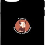 iPhone 12/12 Pro Taurus Zodiac Sign Facts Quote Bull Horoscope Astrology Case - Taurus Phone Case for men