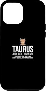 iPhone 12 Pro Max Taurus Zodiac Sign Facts Funny Bull Horoscope Astrology Case - Taurus Phone Case for men