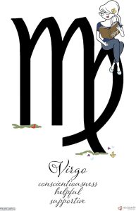 Pyramid America - Zodiac Poster - Astrology Posters Virgo - 11 x 17 Poster Print Wall Art, Ideal For Home Decor, Bedroom Decor & Living Room Decor - Virgo Poster for men