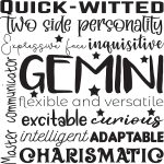 Zodiac Signs Iron on transfers Decal Patches Vinyl for t Shirts Fabric Clothing (Gemini) - Gemini Blanket for men