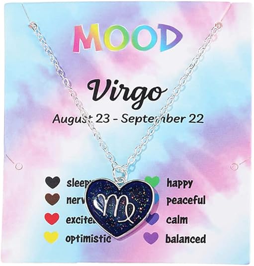 COLORFUL BLING - Virgo Necklace for men