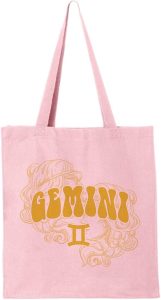TeesAndTankYou Zodiac Sign Gemini Canvas Tote Bag Reusable Grocery Bag for Shopping and Travel - Gemini Canvas for men