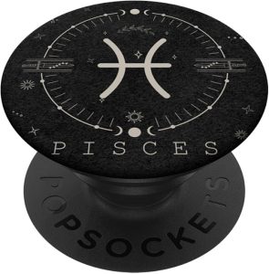 Aesthetic Pisces Zodiac Sign Astrological Stars Celestial PopSockets Adhesive PopGrip - Pisces for men