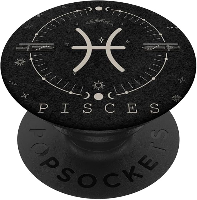 Aesthetic Pisces Zodiac Sign Astrological Stars Celestial PopSockets Adhesive PopGrip - Pisces for men