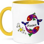 3dRose Coffee Mug, Size - 15oz - Fun Zodiac Pisces Fish Astrology Sign Zodiac - funny coffee cup gift - Pisces for men