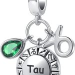 Taurus Zodiac Sign Teardrop Birthstone Birthday Charm Constellation Bead for Pandora Bracelet - Taurus for men