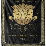 Gemini Zodiac Blanket Horoscope Design, Gift for Friends and Family for Birthday, Anniversary, Christmas, House Warming Gift, Soft Warm & Cozy Zodiac Sign Beddings, Made in USA - Gemini Blanket for men