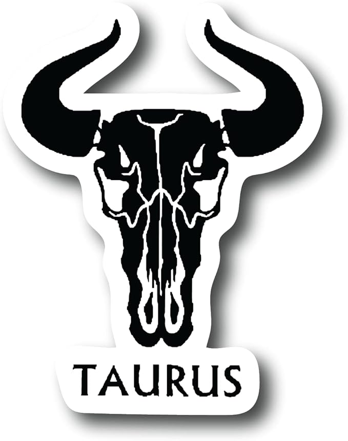 Taurus 3 Inch Waterproof Decal Sticker Zodiac Astrology Signs Horoscope Chakra Creepy Skeleton Gothic Goth Grunge Halloween Castle Skull Animal Karma Ouija Spooky Tarot Oracle Palm Psychic Birth Month CS1451-2PK - Aries Sticker for men