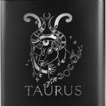 Onebttl Zodiac Theme Gifts Stainless Steel Hip Flask 6oz, Birthday Gifts for Women Men- Taurus - Taurus for men