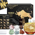 Aovila Taurus Birthday Gifts for Women - Taurus Candle Holder Crystals Birthstones Gifts Box Set - Zodiac Gifts Astrology Horoscope Gifts Birthday Gifts for Her Mother Sister Best Friends - Taurus for men
