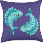 Pisces Spiritual Astrology Horoscope Birthday Zodiac Throw Pillow - Pisces Pillow for men