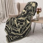 Aquarius Zodiac Blanket, Aquarius Zodiac Gifts for Women Moon Constellation Astrology Decor Witchy Gothic Soft Blanket 60"X50" - Aquarius Pillow for men