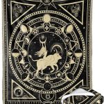 Taurus Zodiac Blanket, Taurus Zodiac Gifts for Women Moon Constellation Throw Blanket Astrology Decor Witchy Gothic Soft Blanket 60"X50" - Taurus Products for men