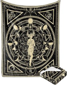 Scorpio Gifts, Scorpio Gifts for Women, Moon Constellation Zodiac Decor Birthday Witchy Soft Astrology Blanket 60"X50" - Scorpio Products for men