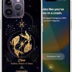 Custom Zodiac Pisces Sign Astrology Horoscope Phone Case Compatible with Series 17 16 15 14 13 12 11 XR X XS 8 7 Plus Mini Pro Max Customized Cases Cover Birthday - Pisces for men