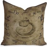 16x16in Star Zodiac Horoscope Cushion Covers Aquarius Sofa Pillows Aquarius Zodiac Farmhouse Decor Velvet Check Pillow with Zippe for Bedroom Sofa Couch Birthday Gift to Astronomy Lover - Aquarius Pillow for men