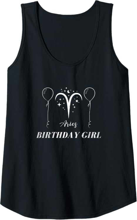Womens Astrology Birthday Girl Aries Constellation Zodiac Sign Tank Top - Aries T-Shirt for men