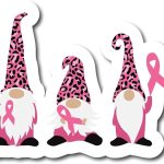 Gnomes with Breast Cancer Ribbon | Breast Cancer Awareness Month | Great Gift Idea|Single |5 Inch Magnet | Made in The USA | Car Auto Tool Box RefrigeratorMagnet | FBMMAG11701 - Cancer Car Accessories for men