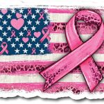 American Flag Ribbon |Breast Cancer Awareness Month | Great Gift Idea|Single |5 Inch Magnet | Made in The USA | Car Auto Tool Box RefrigeratorMagnet | FBMMAG11692 - Cancer Car Accessories for men
