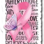 Pink Ribbon | Fighter,Courage,Survivor... Breast Cancer Awareness Month | Great Gift Idea|Single |5 Inch Magnet | Made in The USA | Car Auto Tool Box RefrigeratorMagnet | FBMMAG11706 - Cancer Car Accessories for men