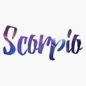 Scorpio Zodiac Sign Bumper Sticker Vinyl Decal 5" - Scorpio Sticker for men