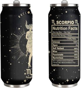 tatamonkey Scorpio Constellation Tumbler Zodiac Mens Womens Stainless Steel Tumblers Astrology Fans Birthday Gifts Coffee Sublimation Mugs Car Cup - 17 OZ - Scorpio Products for men