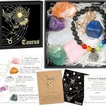 Hihealer Zodiac Gifts for Women, Spiritual Gifts, Zodiac Gifts, Astrology Gifts for Women, Horoscope Gifts with Birthstone, Healing Stone Gifts, Unique Birthday Gifts for Women - Taurus Products for men