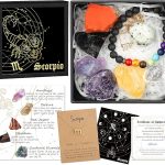 Hihealer Zodiac Gifts for Women, Spiritual Gifts, Zodiac Gifts, Astrology Gifts for Women, Horoscope Gifts with Birthstone, Healing Stone Gifts, Unique Birthday Gifts for Women - Scorpio Products for men